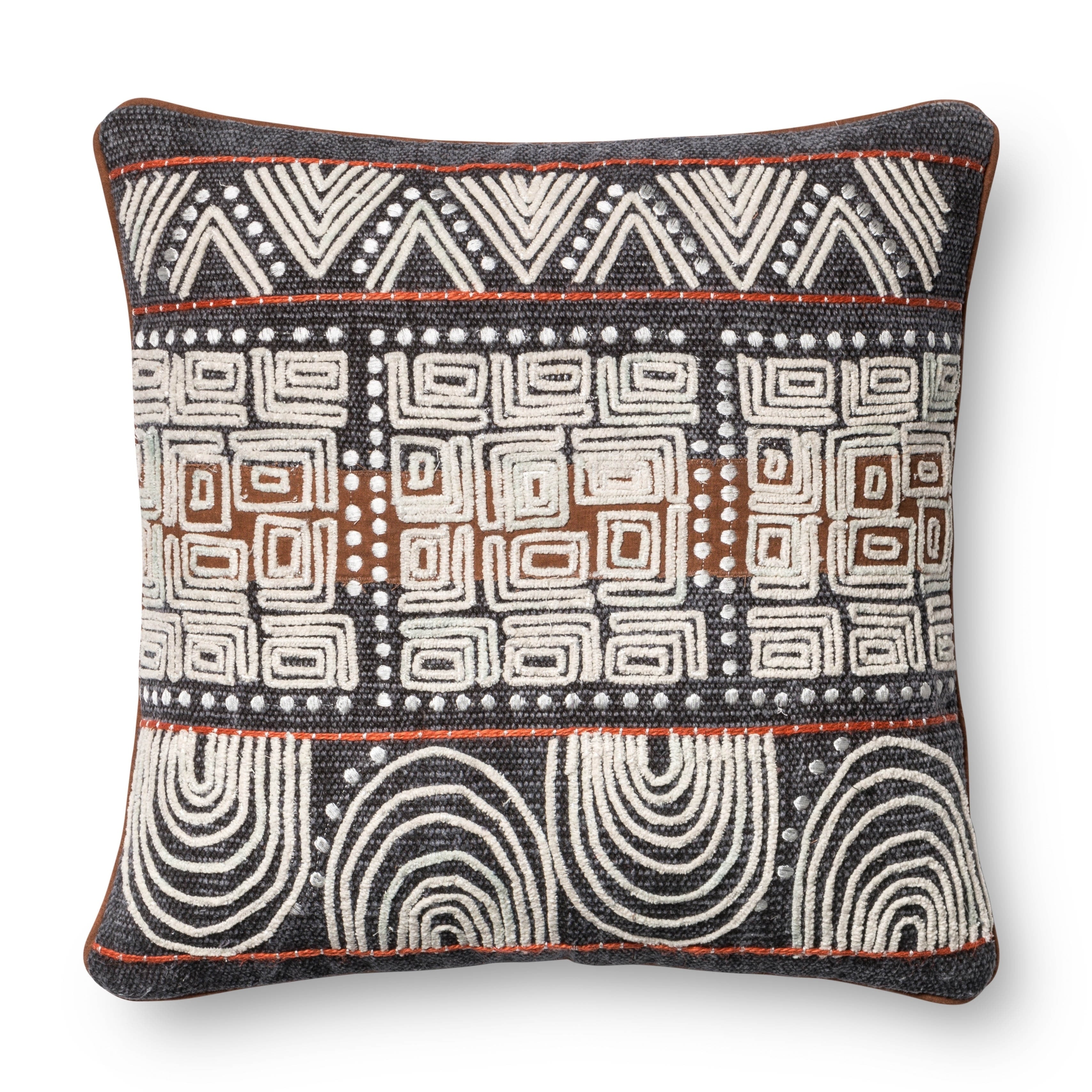 Stone Wash Denim Blue Rust 18 Inch Throw Pillow Or Pillow Cover