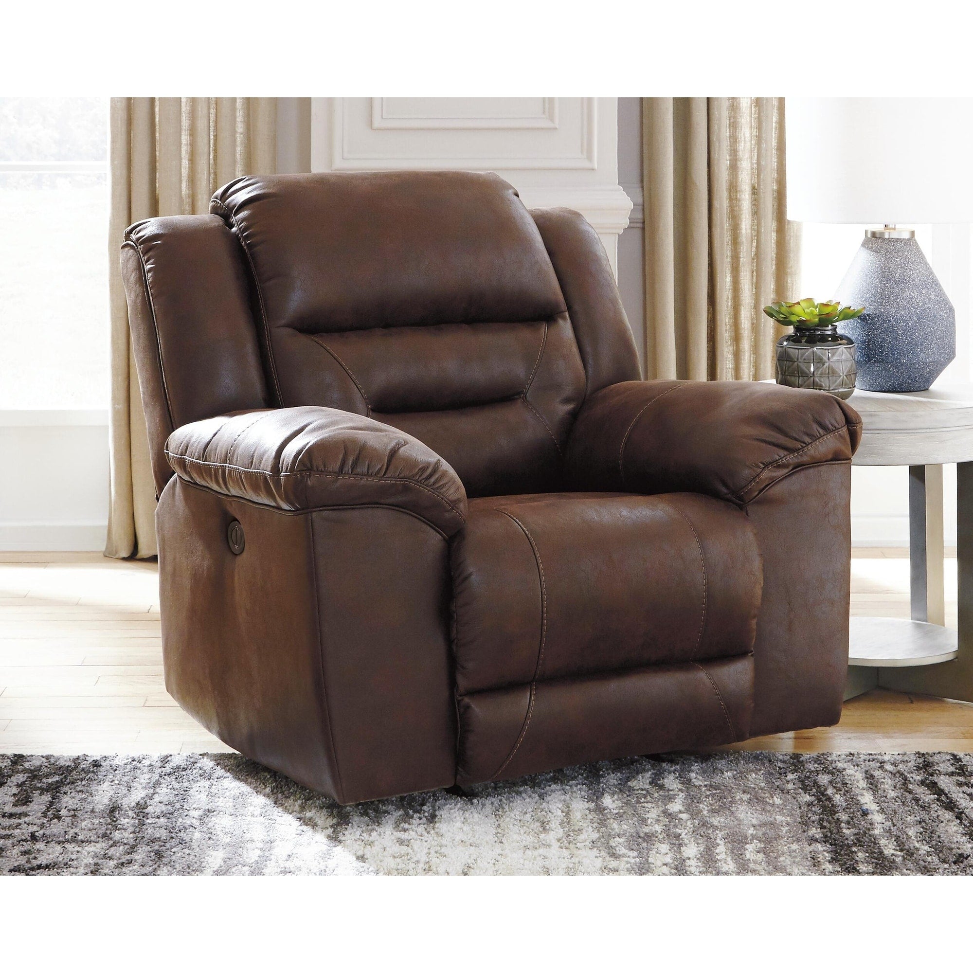Signature Design By Ashley Stoneland Power Rocker Recliner