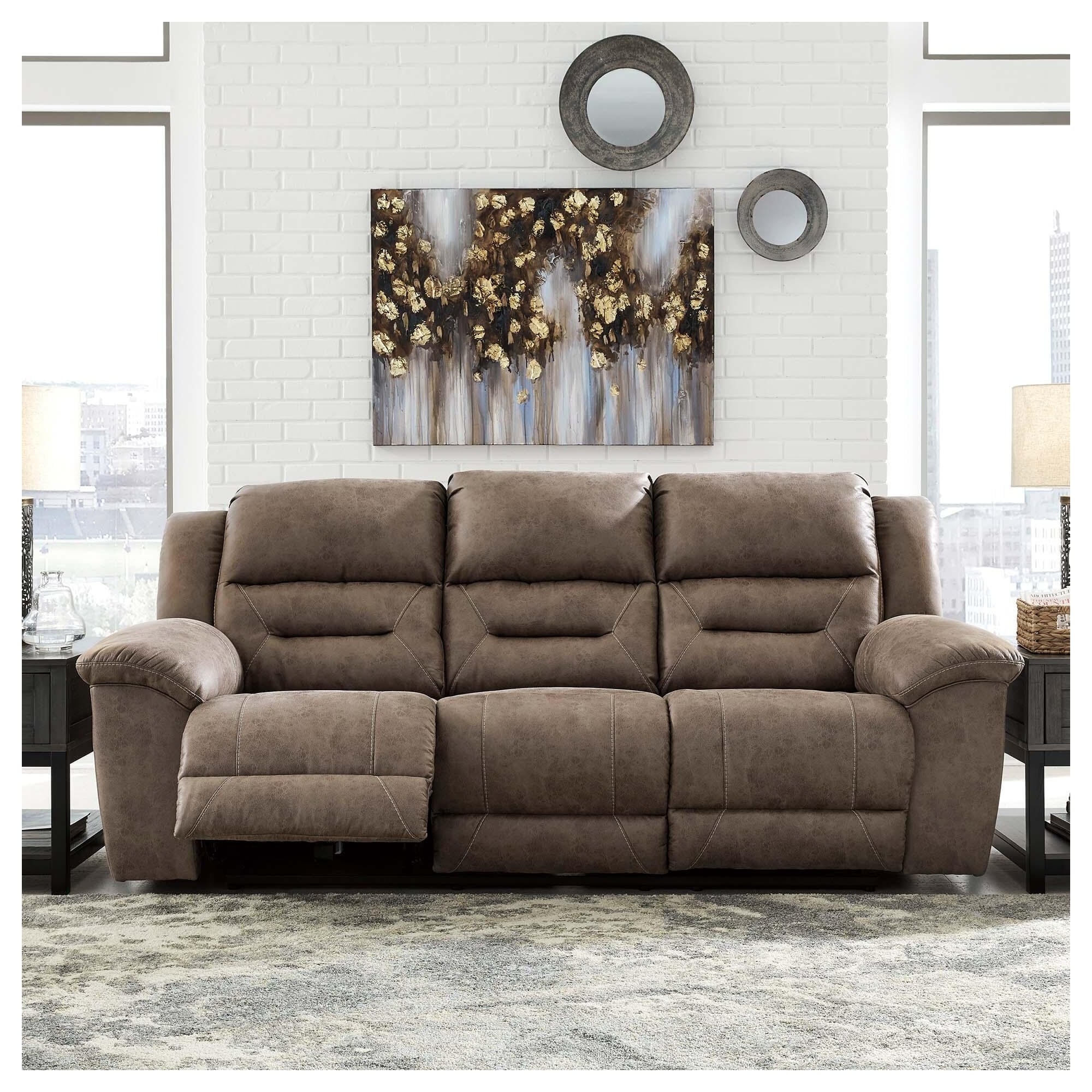 Signature Design By Ashley Stoneland Reclining Power Sofa