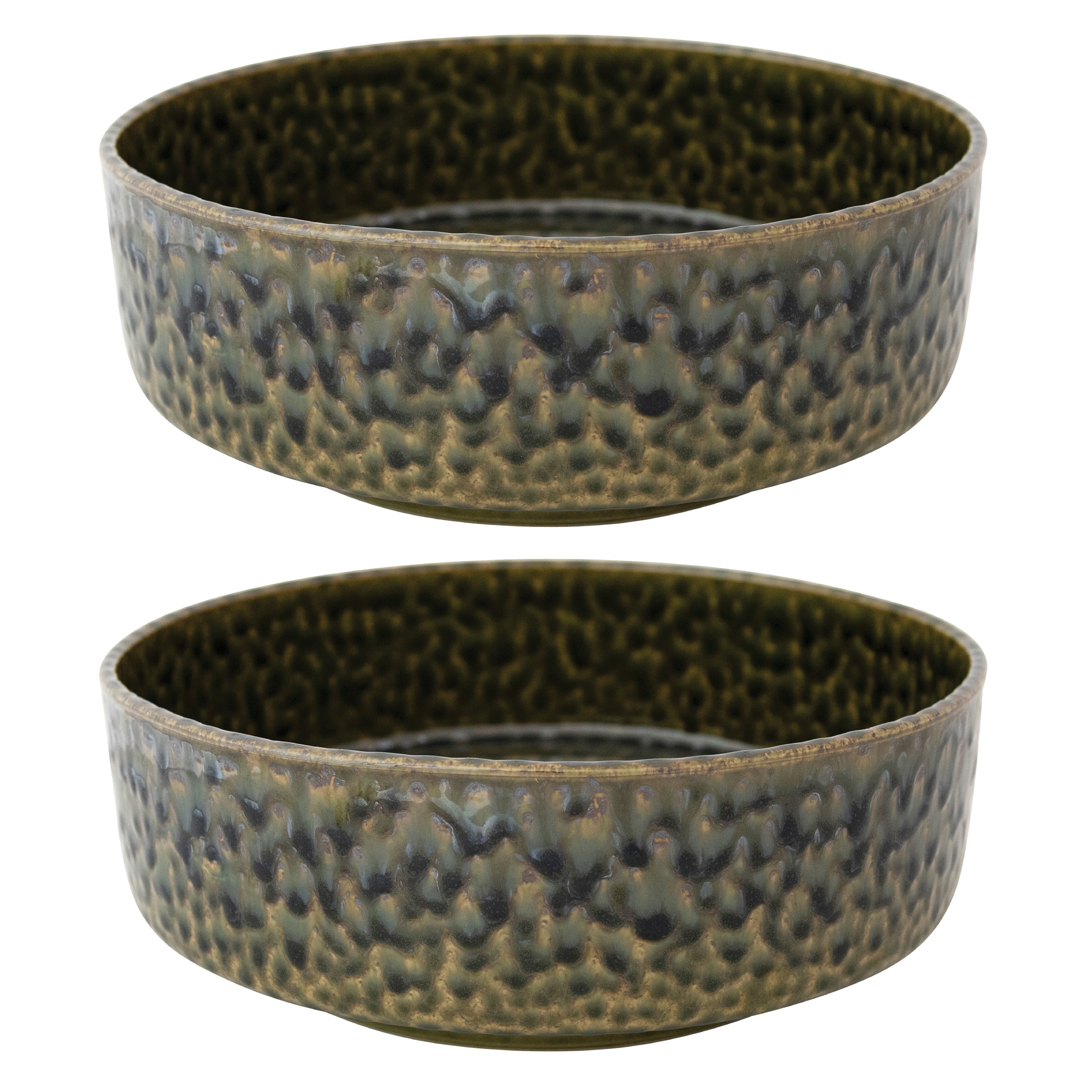 Stoneware Bowls Planters 11.4 L X 11.4 W X 25.0 H