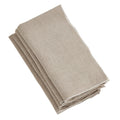 Saro Lifestyle Stonewashed Linen Napkins With Stitched Border Design Set Of 4