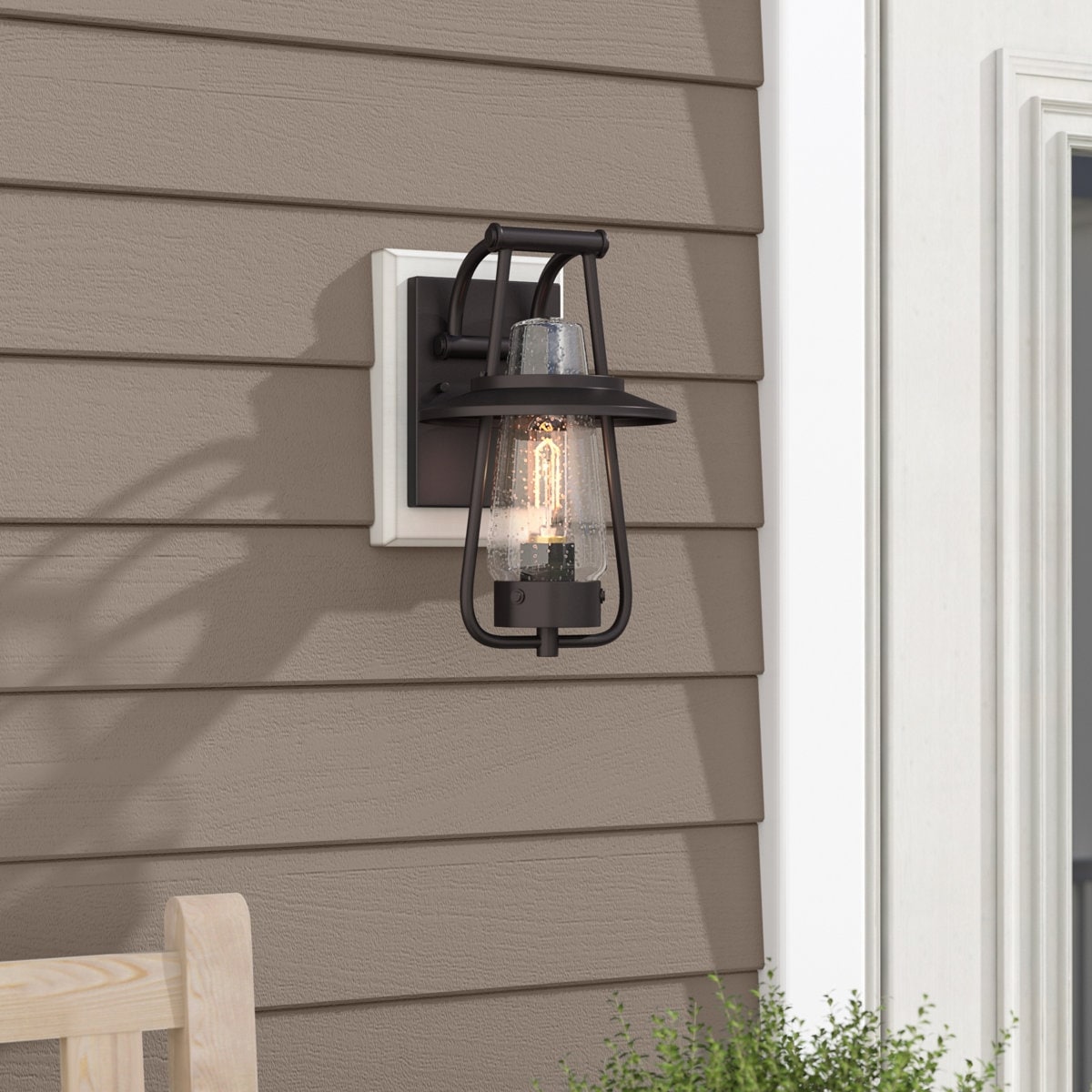 Stonyridge 1 Light Outdoor Wall Lantern Brown