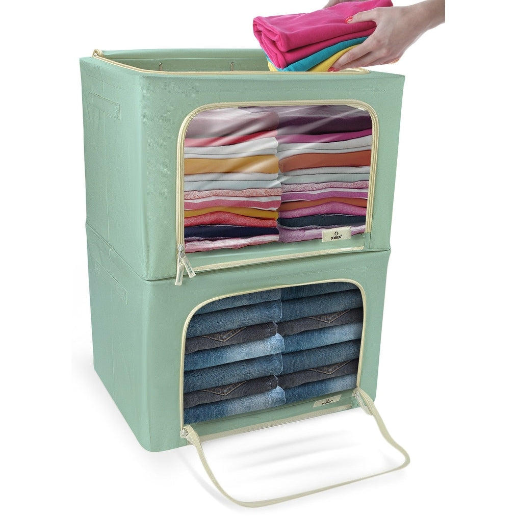 Storage Box With Window 2 Pack