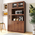 Storage Cabinet Bookcase With Shelves Pantry Cabinet Kitchen Cabinet Cupboard Credenza With 4 Doors
