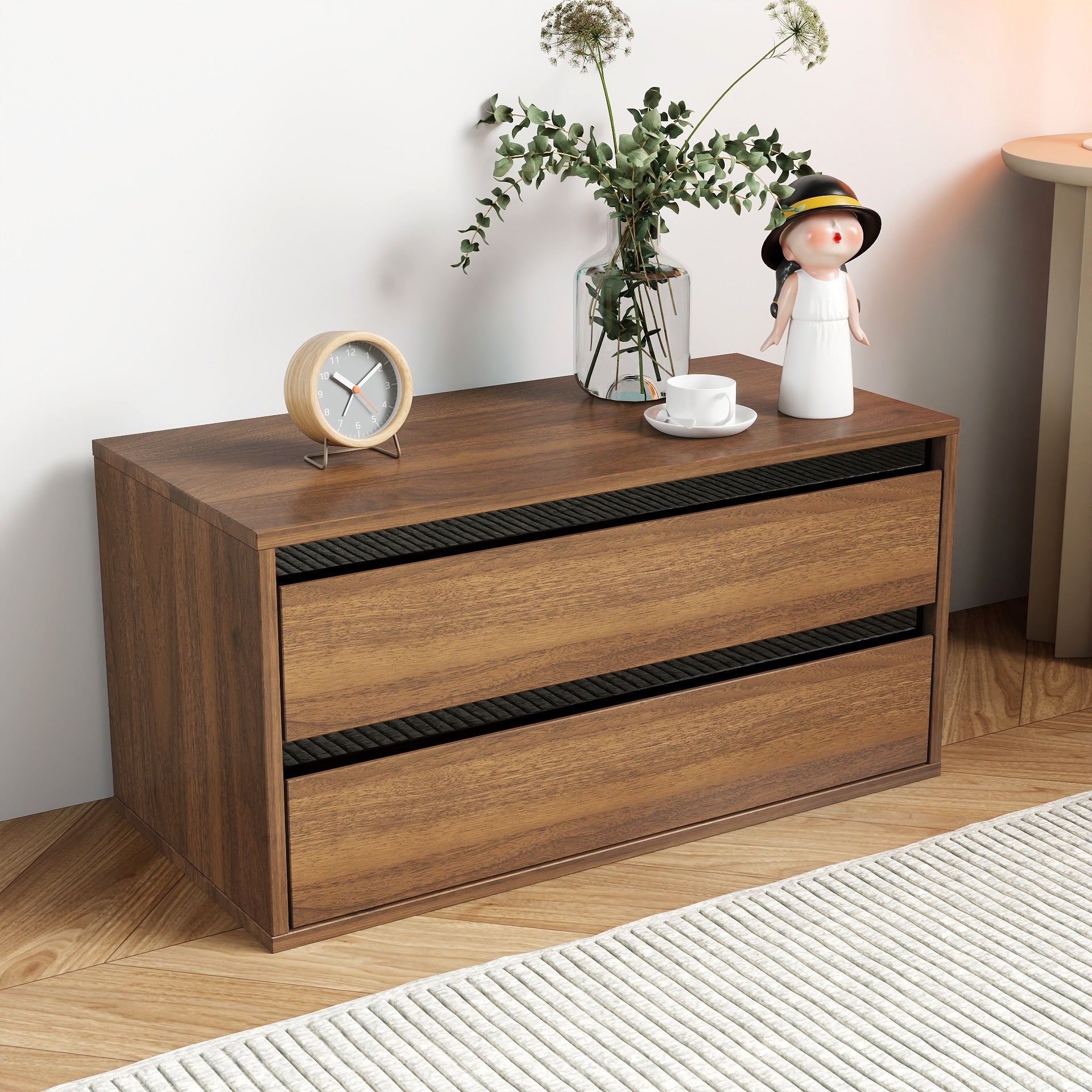Storage Cabinet Floor Cabinet With Drawers Side Cabinet Base Cabinet Accent Cabinet For Living Room