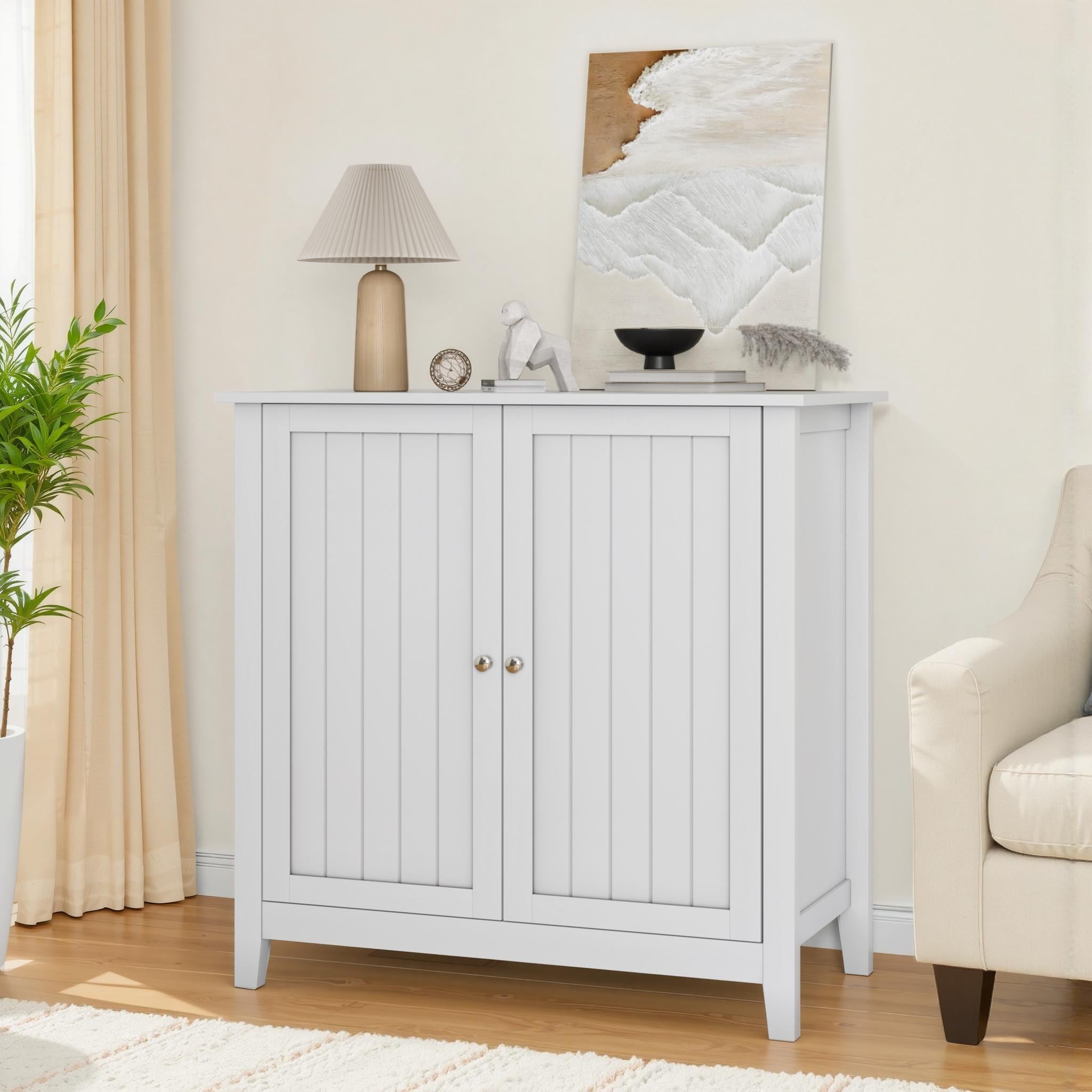Storage Cabinet Freestanding Buffet Cabinet With Shelves Bathroom Cabinet Side Cabinet Hallway Cabinet