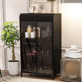 Storage Cabinet Side Cabinet With Glass Doors Display Cabinet Cupboard Base Cabinet Hallway Cabinet