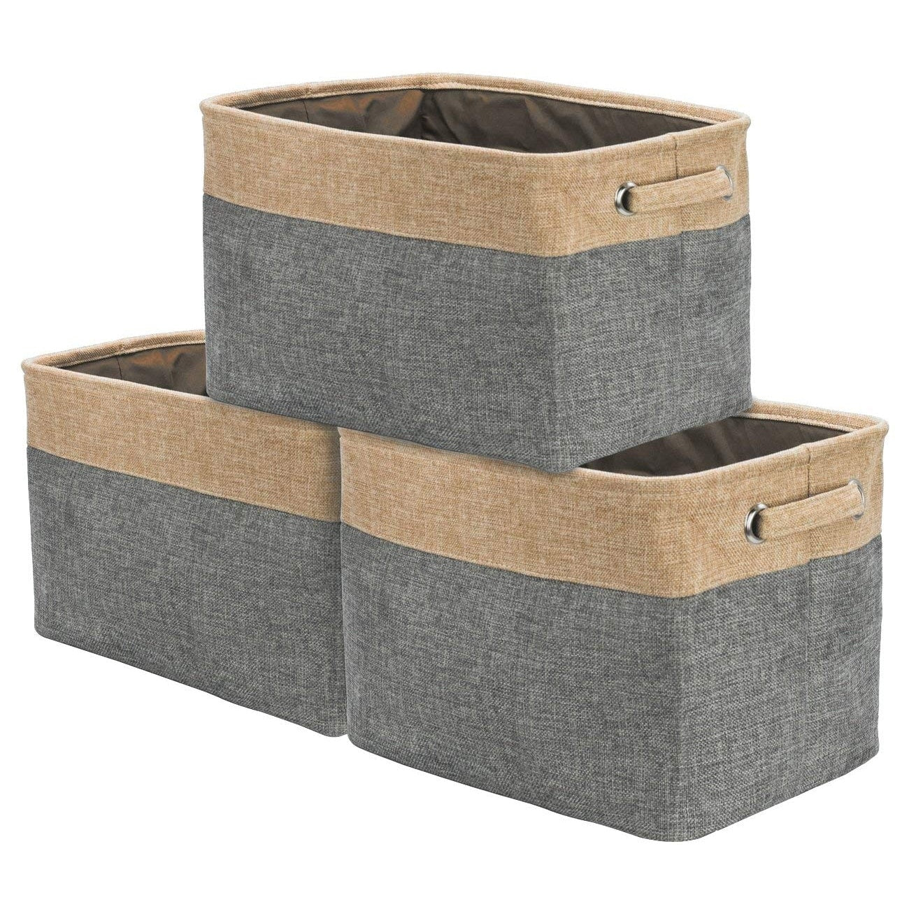 Twill Storage Basket Set 3 Pack