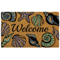 Storm Stopper Seashell Welcome 18X28 In. Indoor Outdoor Coir Mat