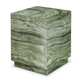 Stova Cube Concrete Side Table With Marble Finish