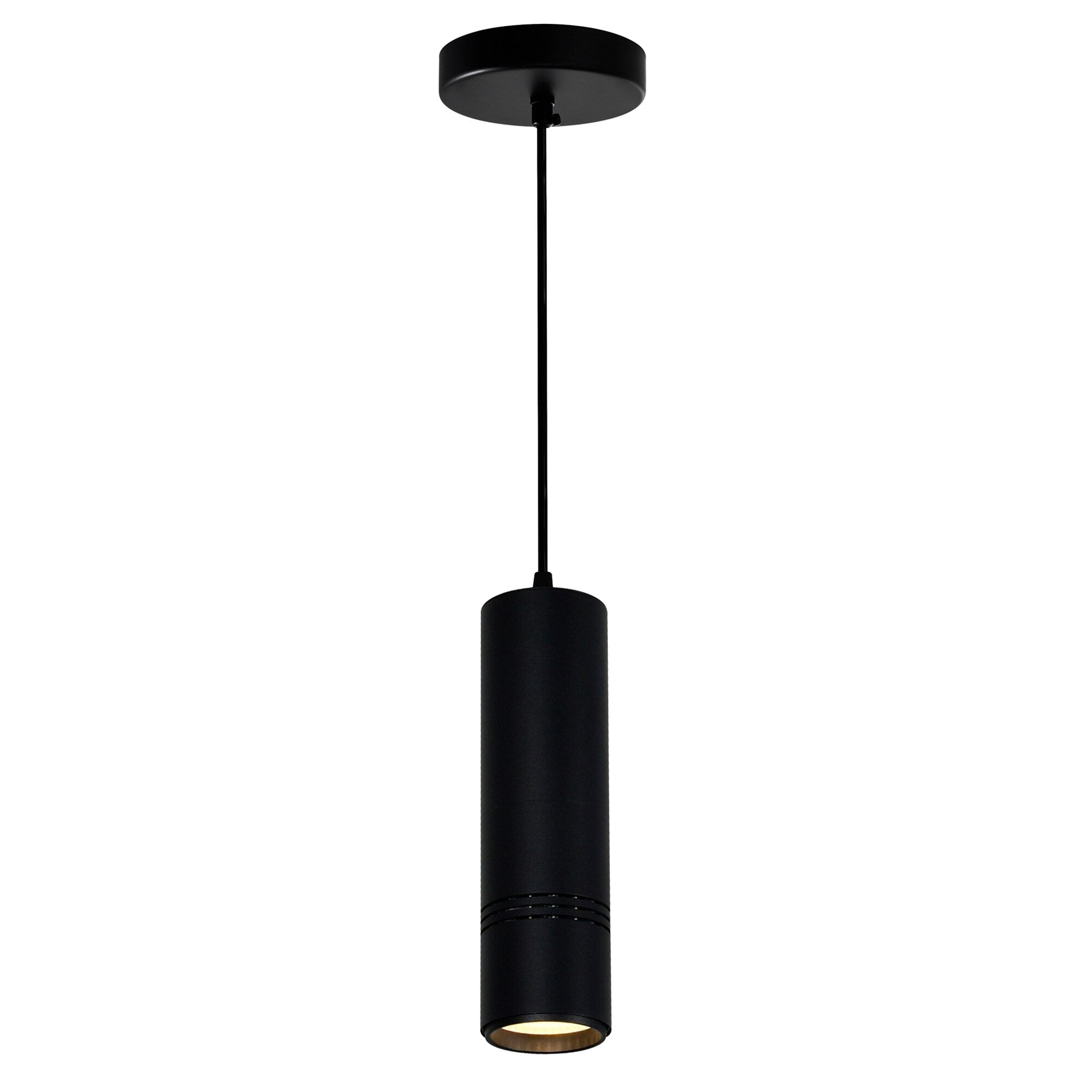 Black Stainless Steel 1 Light Mini Pendant