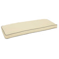 Stowe Sunbrella Beige Charcoal Indoor Outdoor 48 Inch Bench Corded Cushion