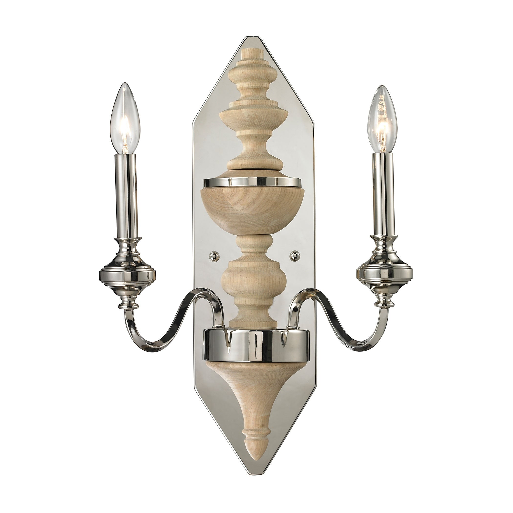 Stratford 20 High 2 Light Sconce Chrome 20 Inch Tall