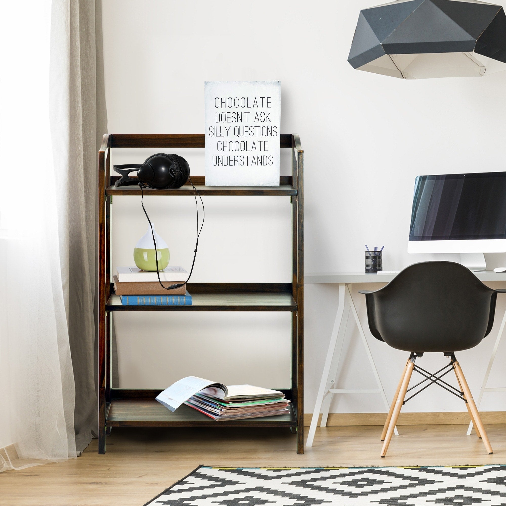Stratford 3 Shelf Folding Bookcase