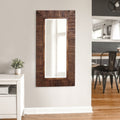 Strick Bolton Ives Rustic Wood Plank Framed Mirror