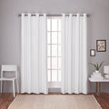 Strick Bolton Lewitt Thermal Textured Linen Grommet Top Curtain Panel Pair