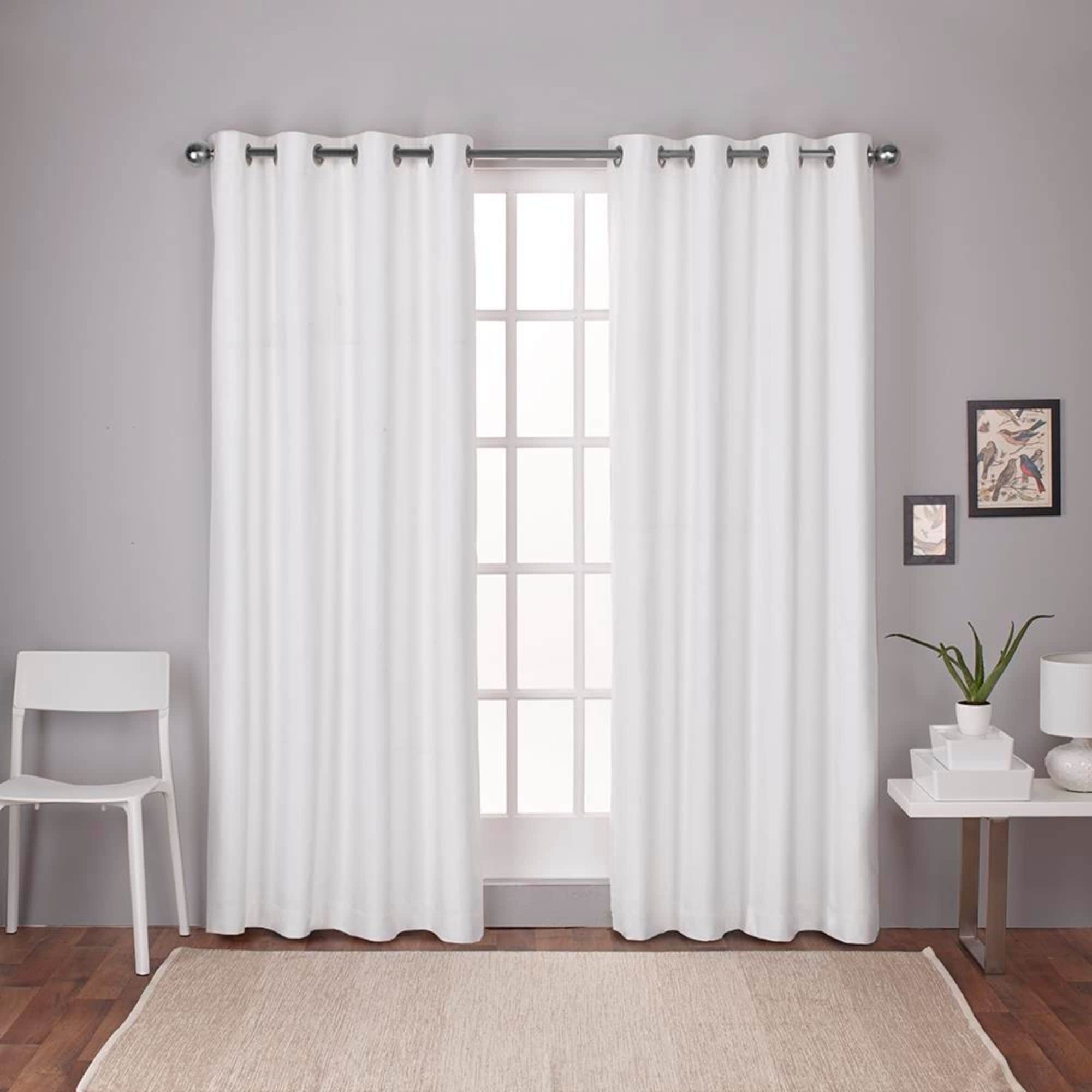Strick Bolton Lewitt Thermal Textured Linen Grommet Top Curtain Panel Pair