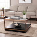 Strick Bolton Luna Transitional Champagne Metal Cocktail Table
