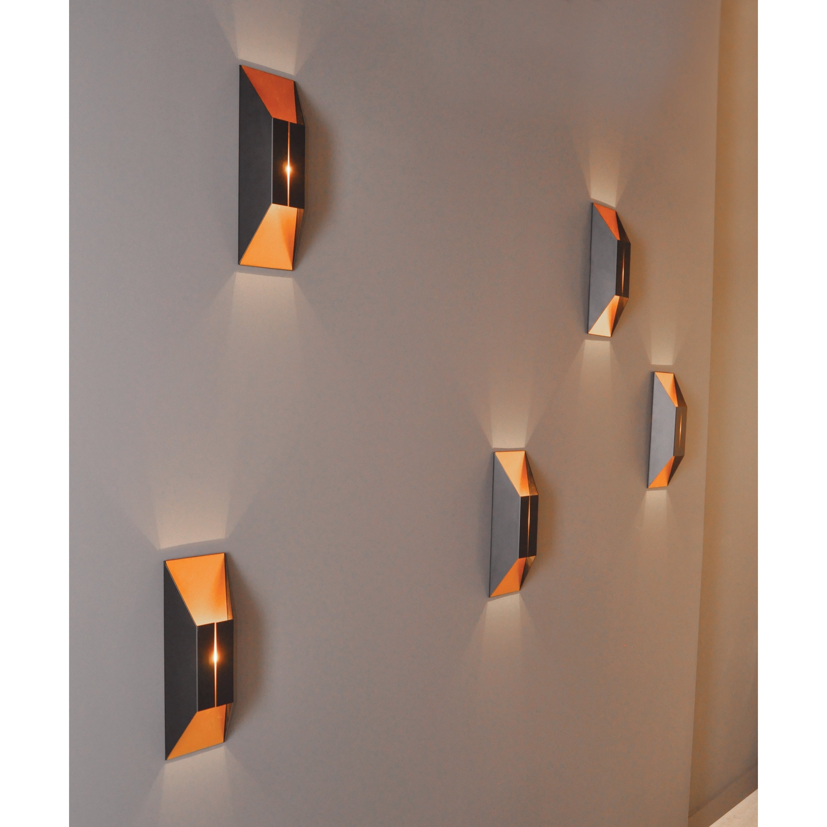 Afx Summit 1 Light Ada Black And Gold Led 120V Wall Sconce