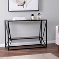 Strick Bolton Aerisill Contemporary Black Metal Console Table