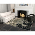 Luna Silver Charcoal Eclipse Area Rug