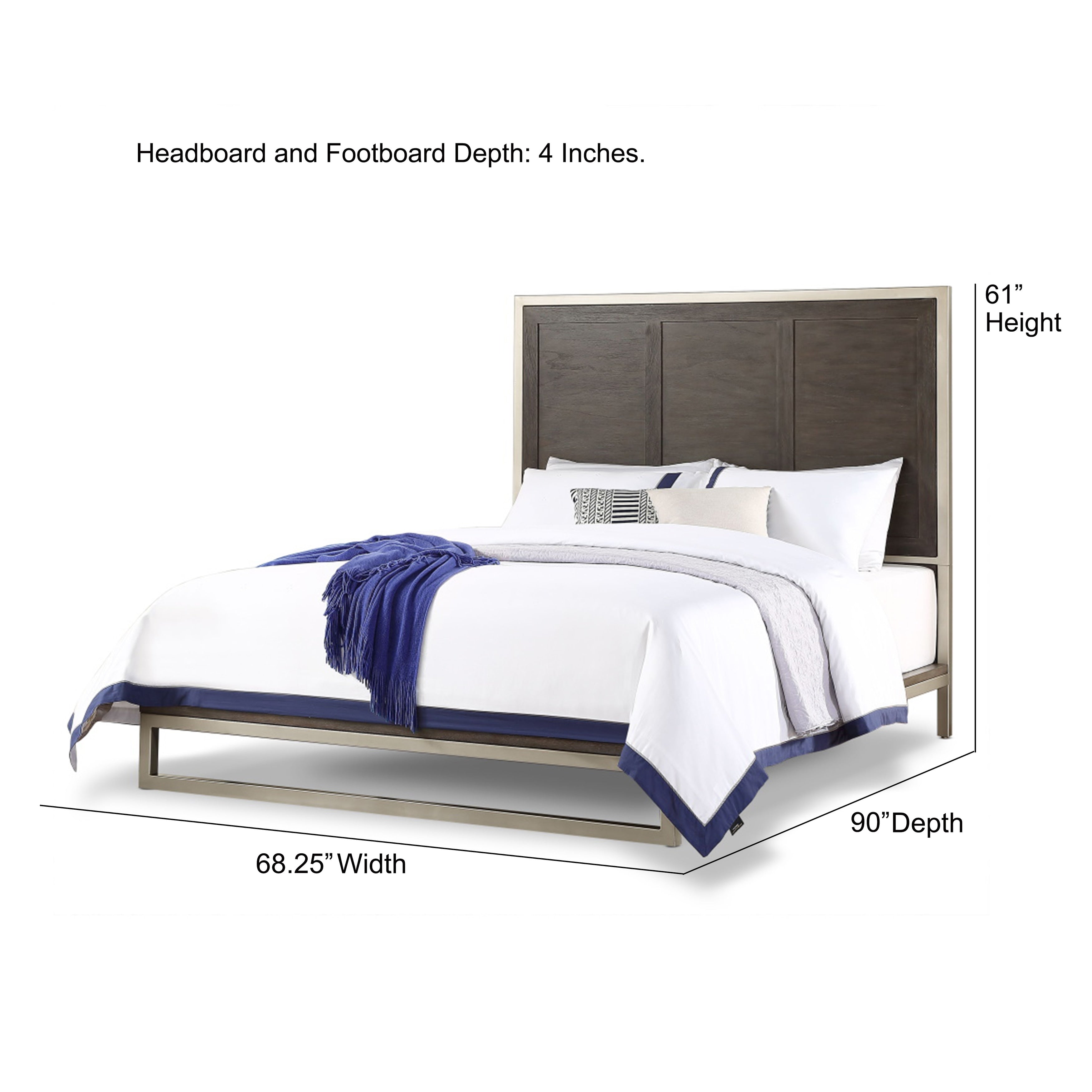 Strick Bolton Bremond Walnut 5 Piece Bedroom Set