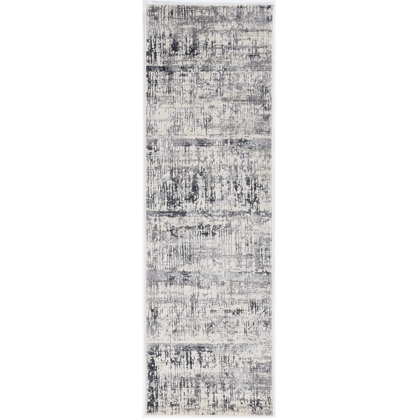 Crete Ivory Silver Luster Runner Rug
