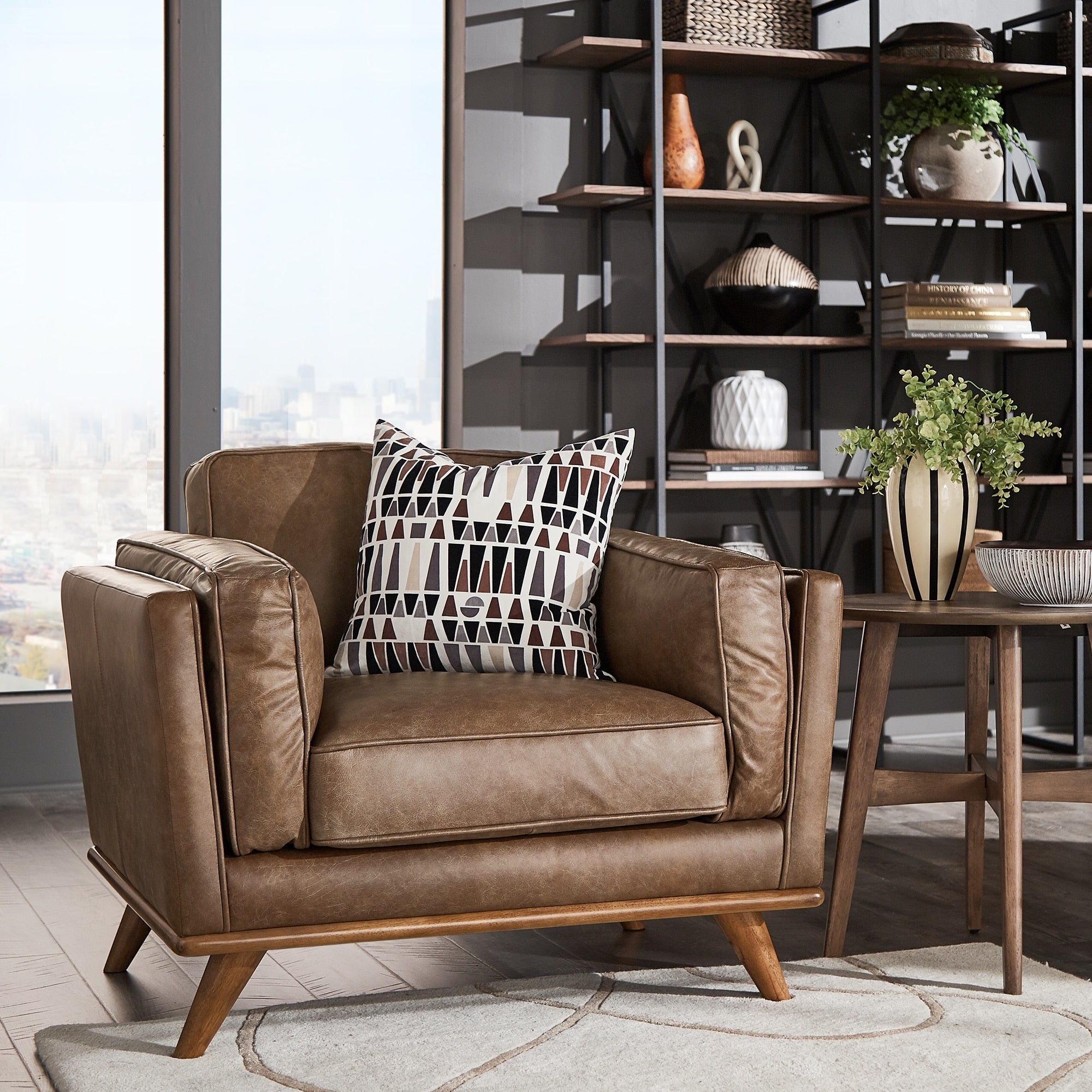Jasper Laine Del Ray Chair Tan Oxford Leather