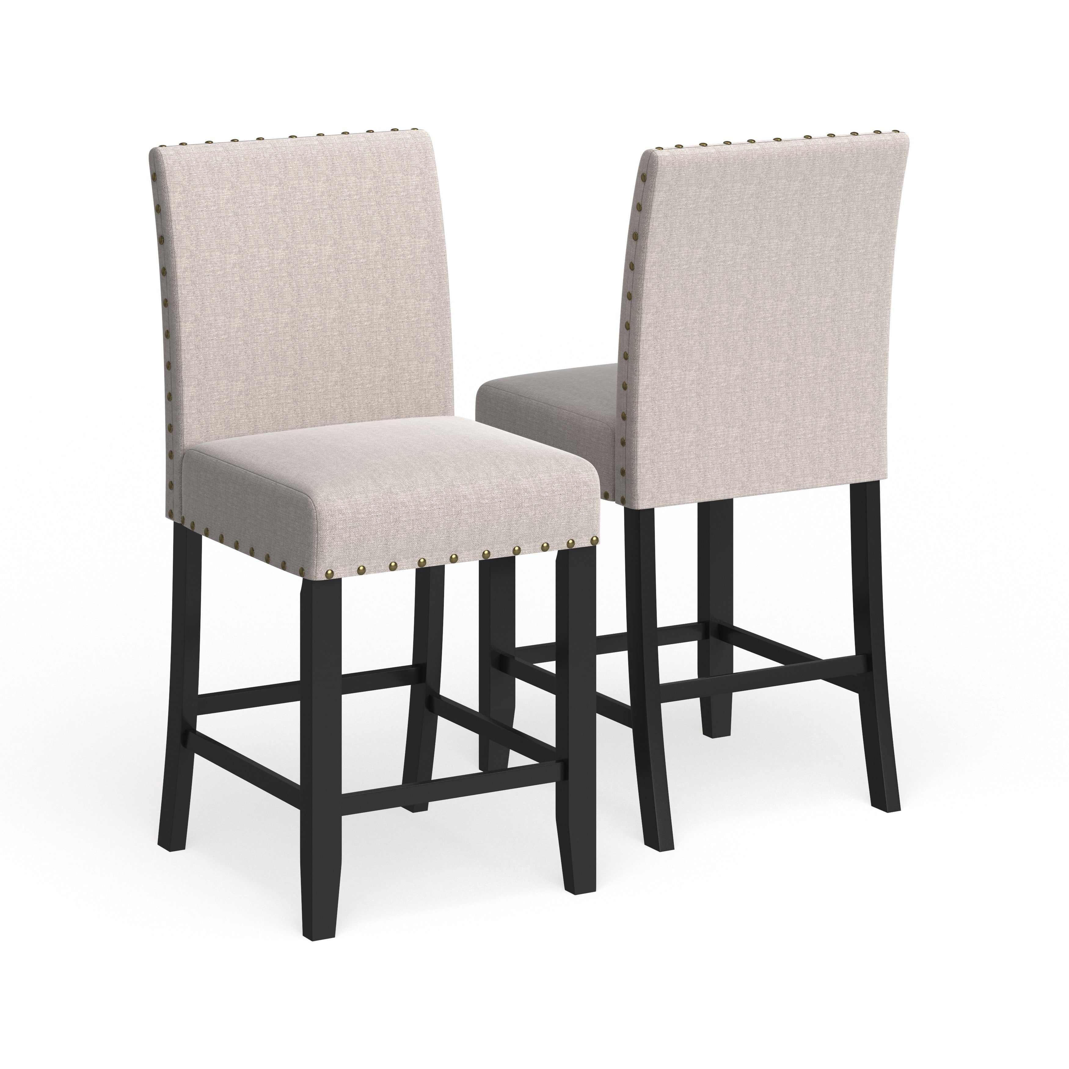 Strick Bolton Gallaccio 26 Inch Blue Fabric Stool Set Of 2