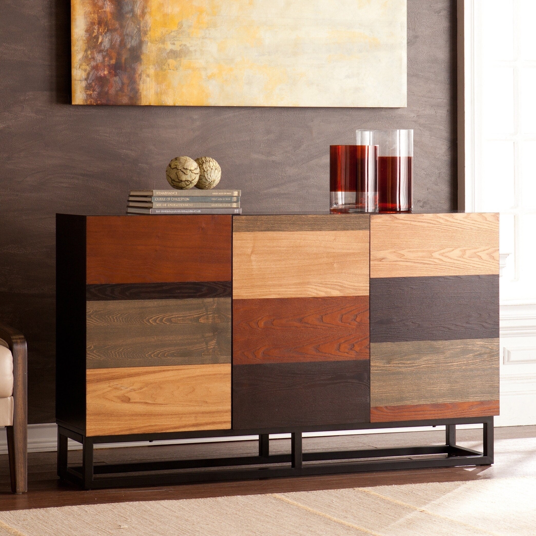 Strick Bolton Gerry Multi Tonal Credenza Console Table