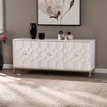 Strick Bolton Gibbfield Contemporary White Wood Accent Cabinet