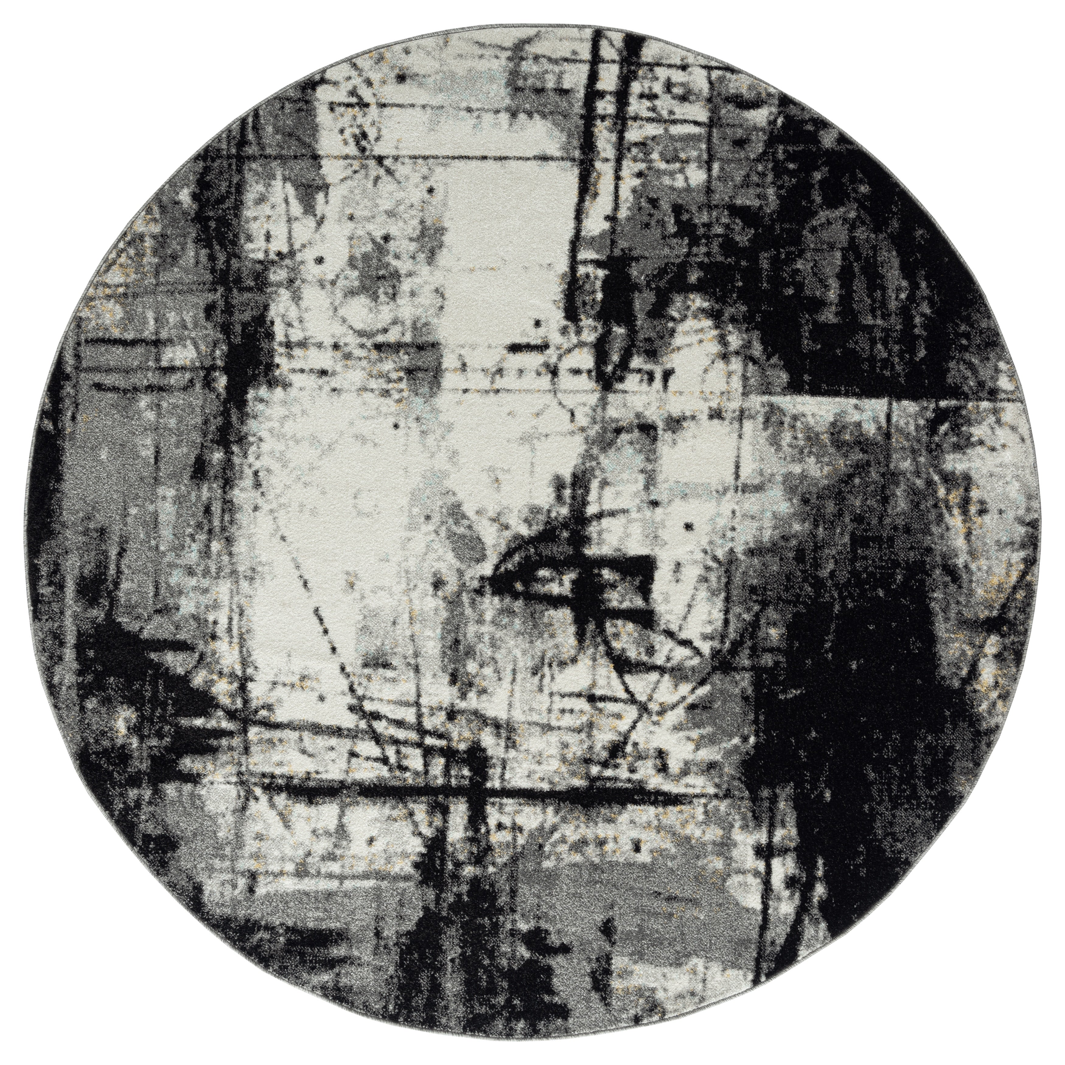 Intveld Black Zinc Area Rug