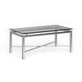 Strick Bolton Jules Chrome And Glass Coffee Table