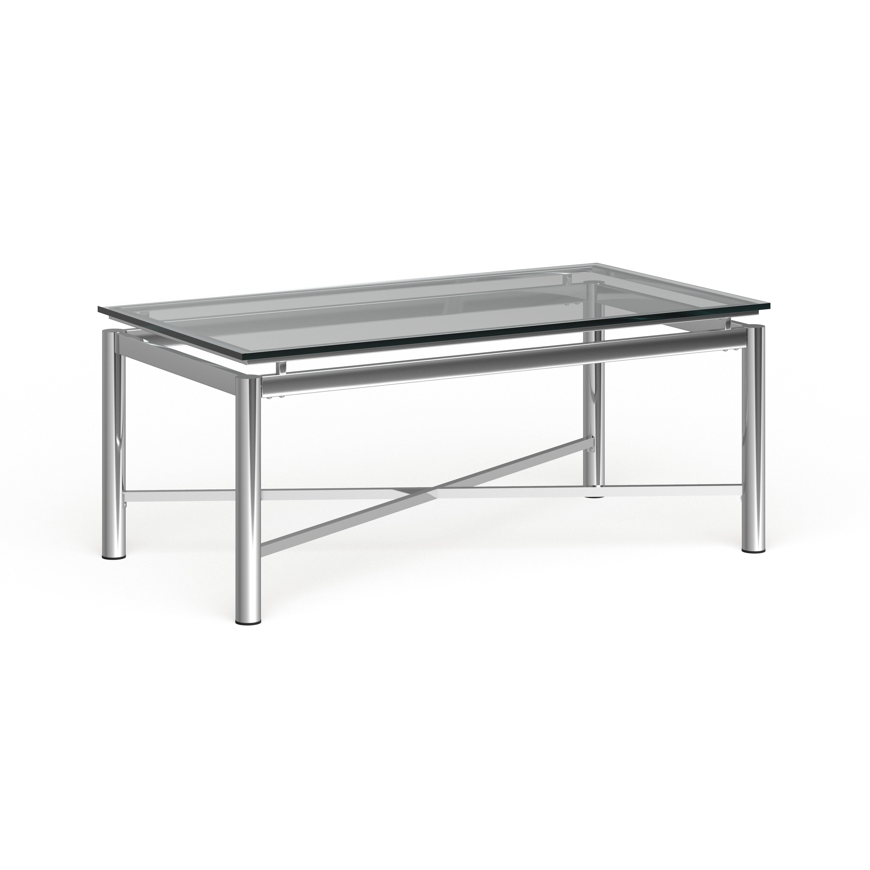 Strick Bolton Jules Chrome And Glass Coffee Table