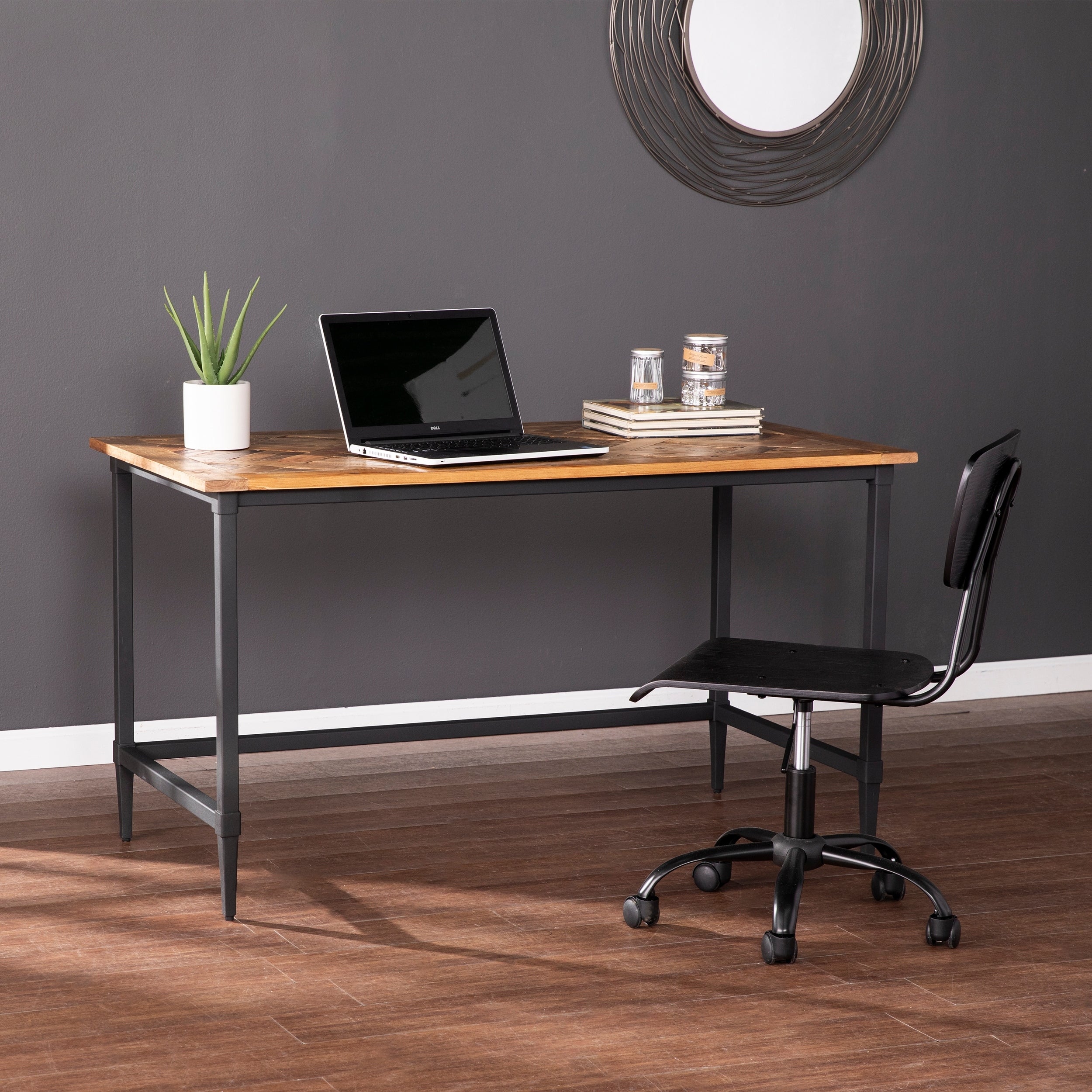Strick Bolton Lawrence Modern Farmhouse Natural Wood Desk