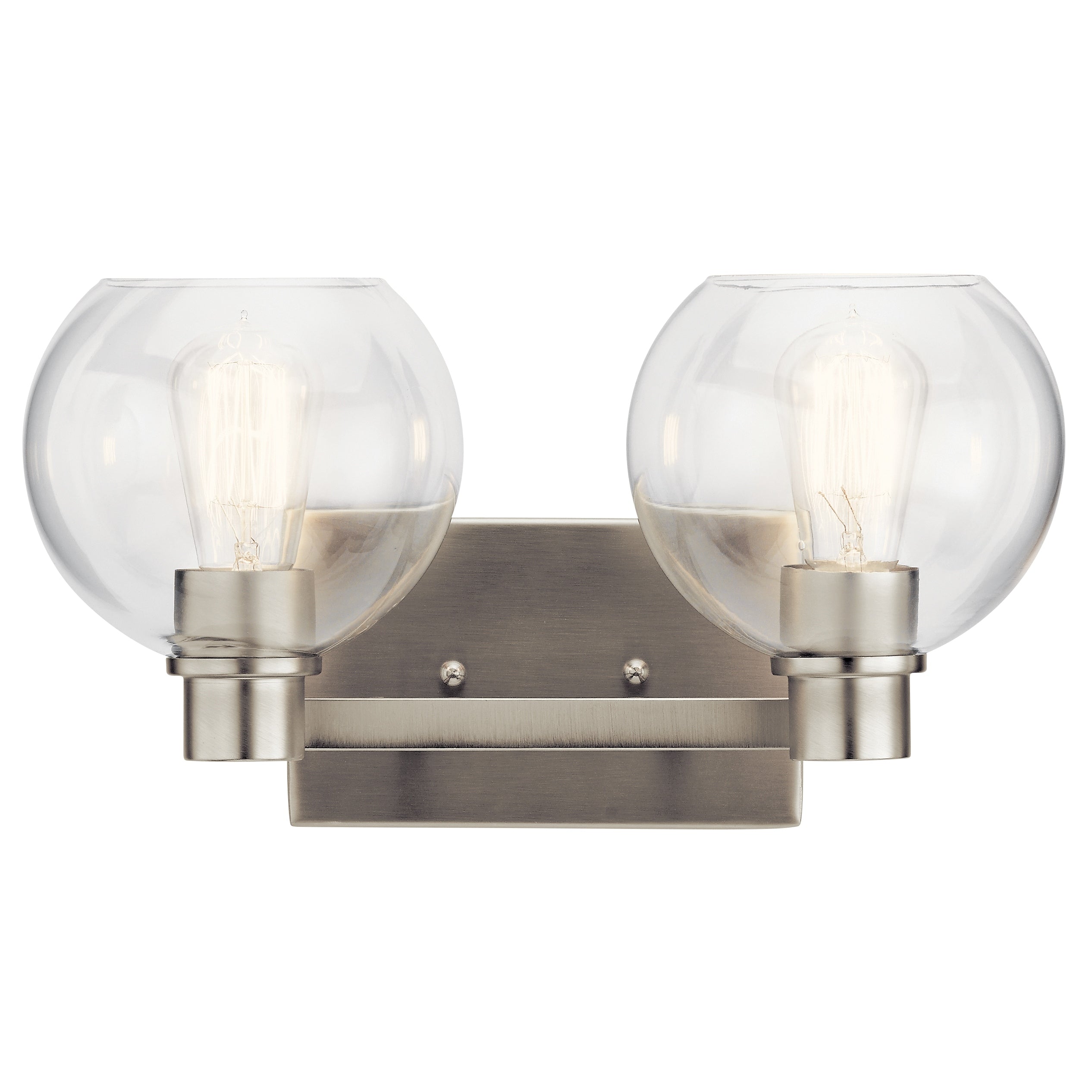 Strick Bolton Oakley Brushed Nickel 2 Light Vanity