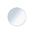 Strick Bolton Patti Metal 48 Inch Round Mirror With Decorative Hook