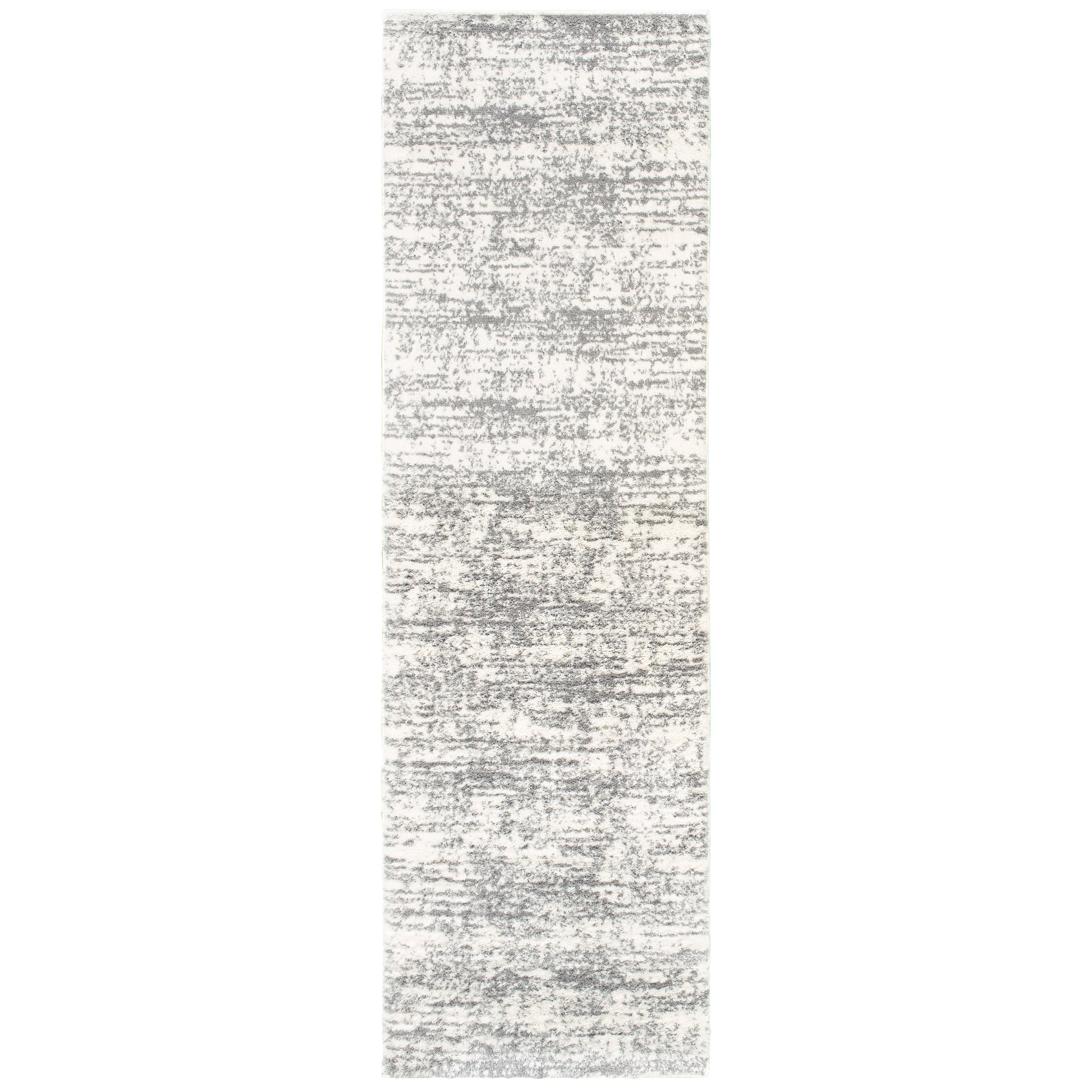Strick Bolton Pilo Ivory And Taupe Distressed Area Rug 67 X 96