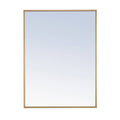 Strick Bolton Posey Rectangular Metal Mirror