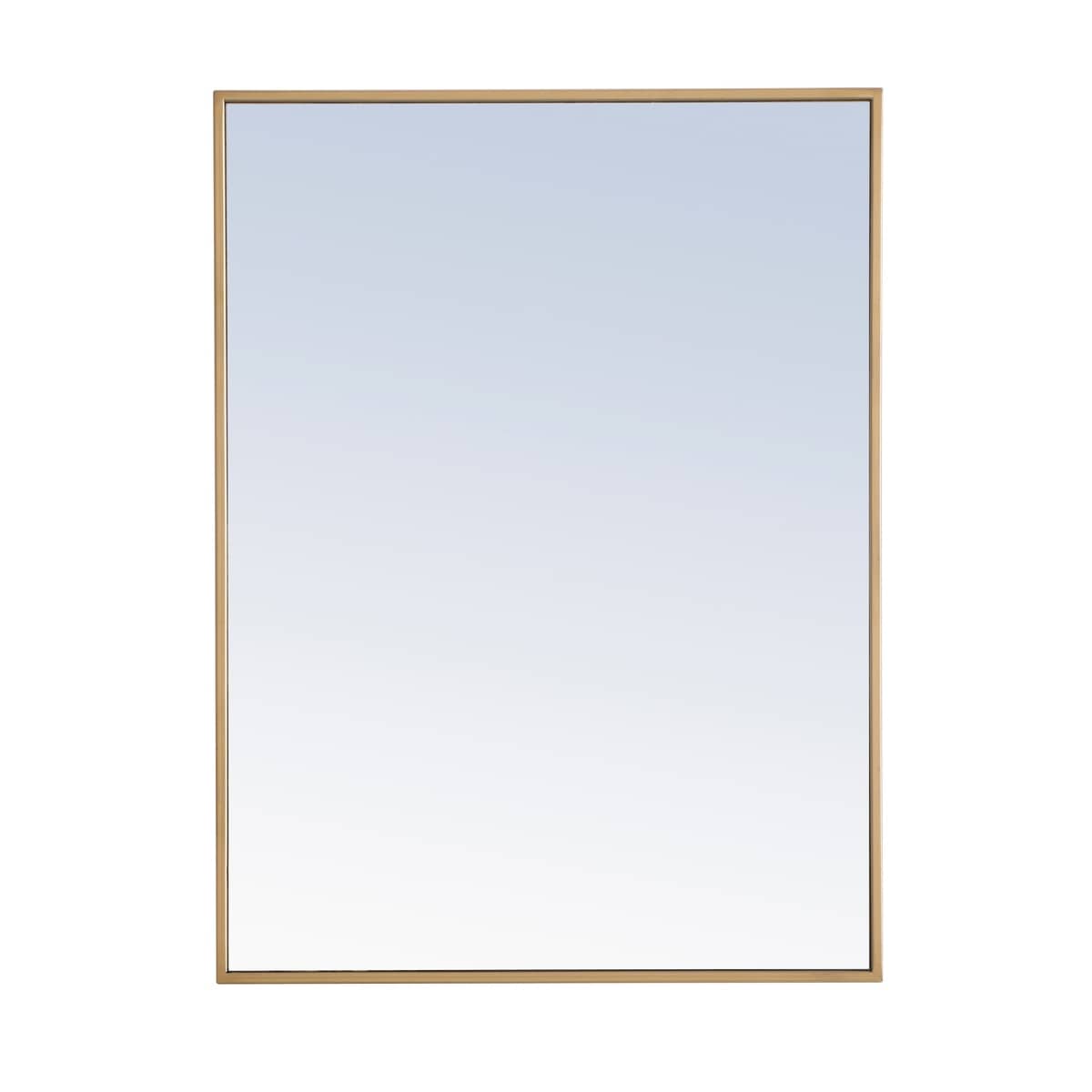 Strick Bolton Posey Rectangular Metal Mirror