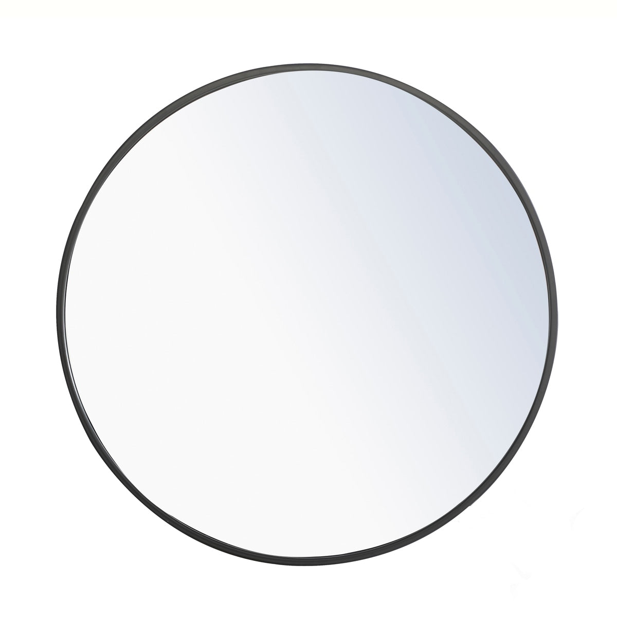 Strick Bolton Prine 24 Inch Metal Frame Round Mirror