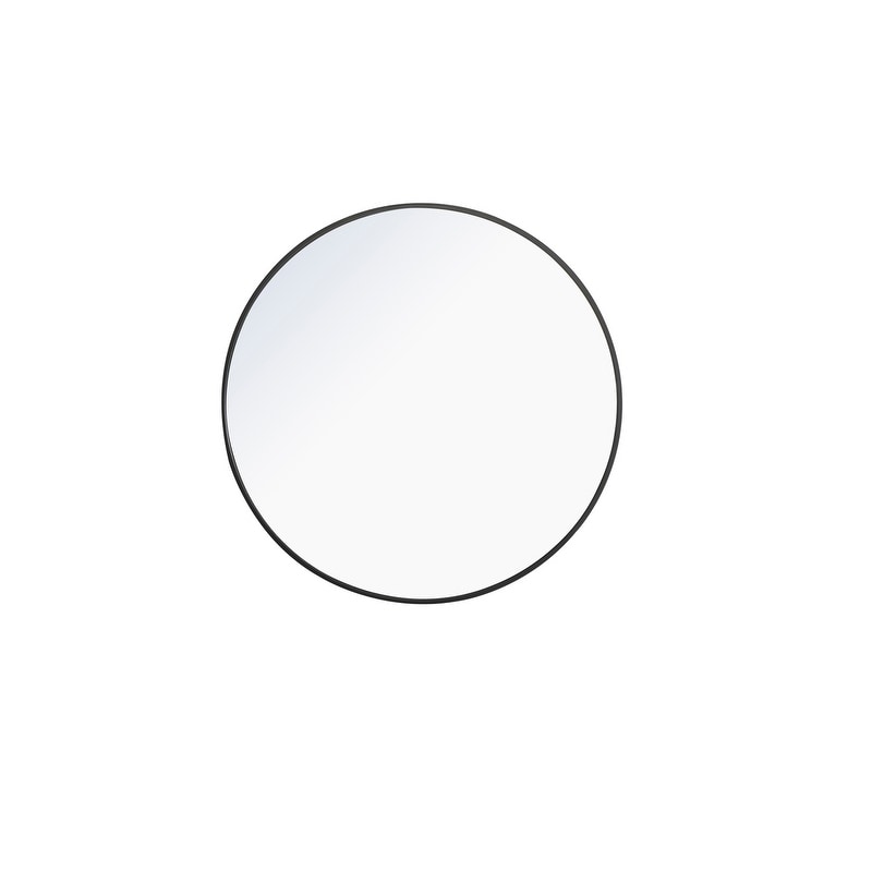 Strick Bolton Prine 32 Inch Metal Frame Round Mirror