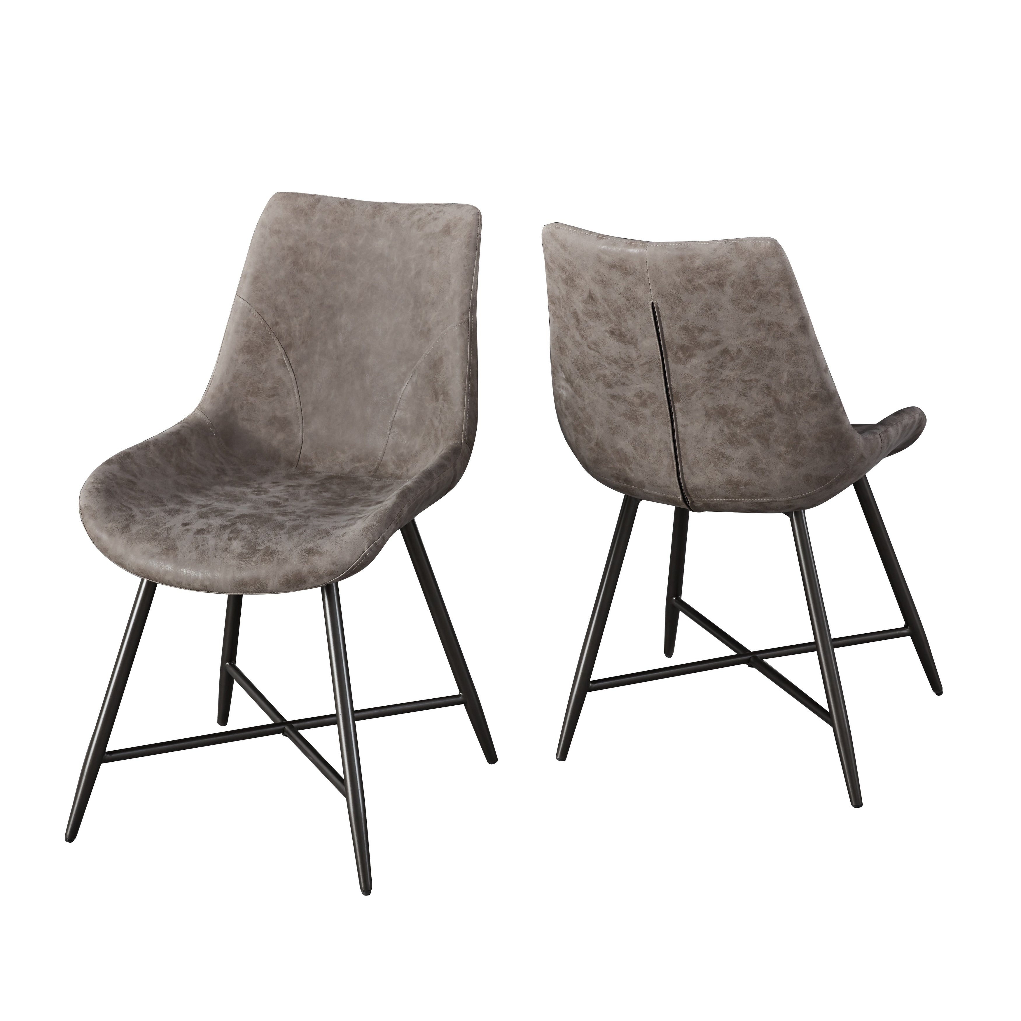 Strick Bolton Ranger Faux Leather Side Chair Set Of 2