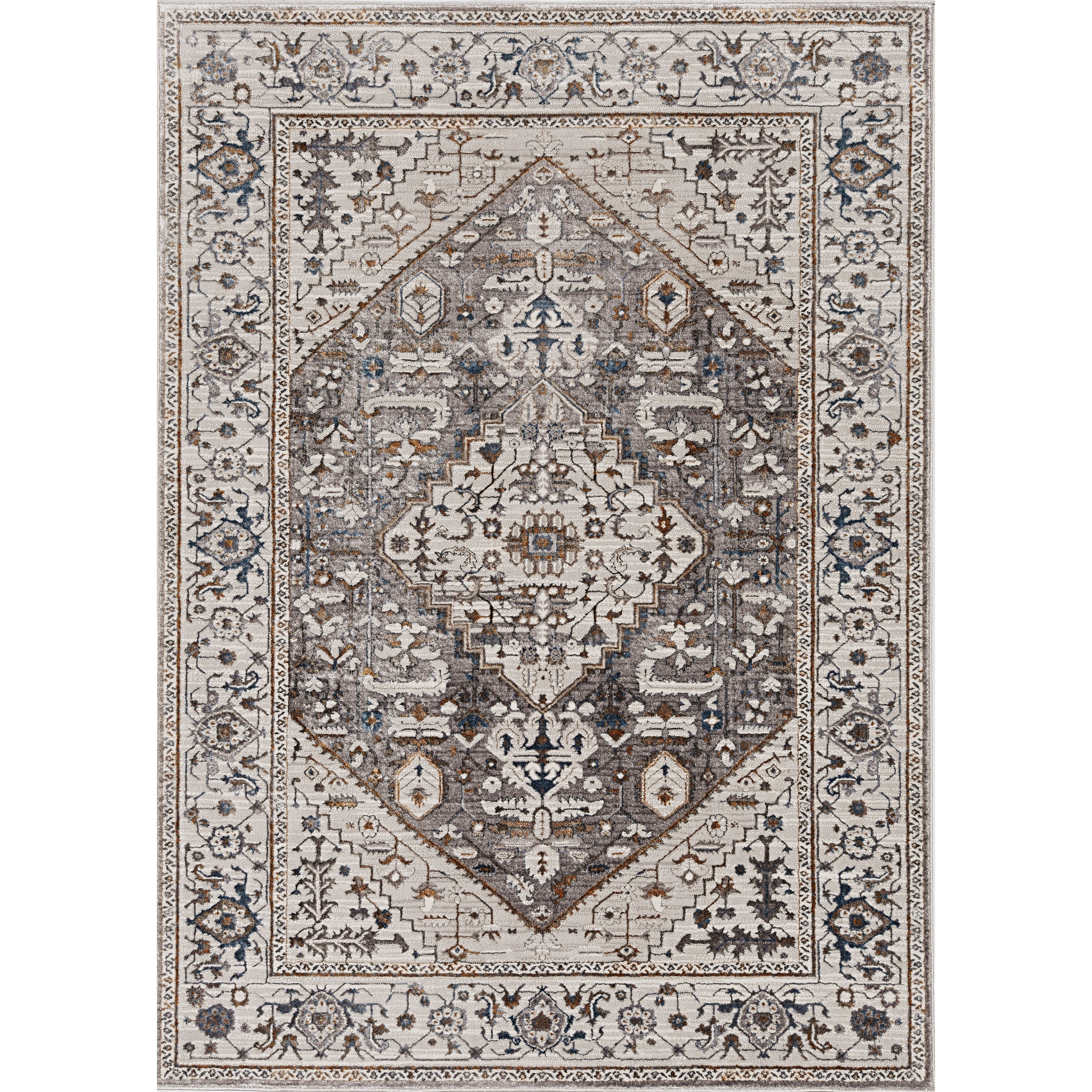 Strick Bolton Renew Traditional Medallion Area Rug.