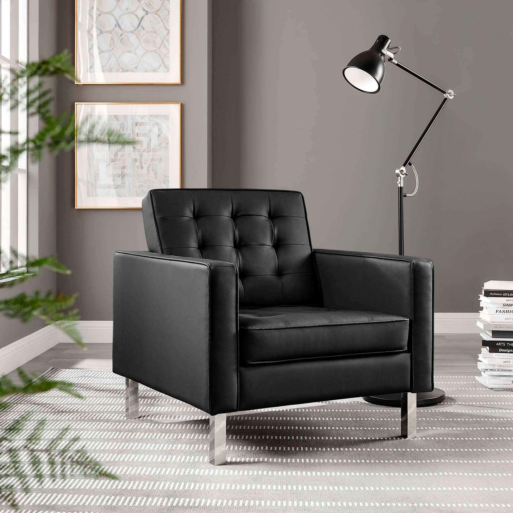 Strick Bolton Riva Faux Leather Armchair