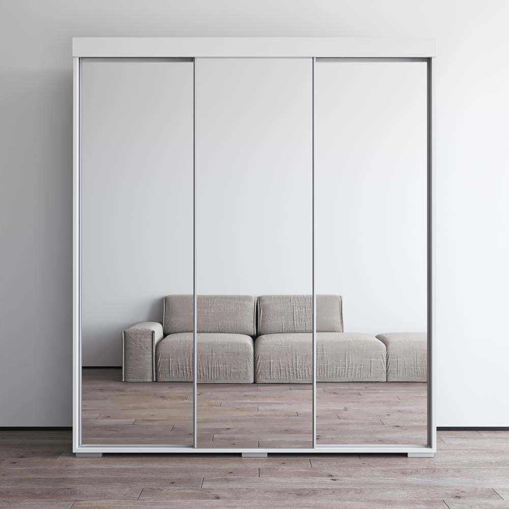 Strick Bolton Suger 3 Door Mirrored Armoire