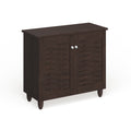 Strick Bolton Vadym Dark Brown 2 Door Shoe Cabinet