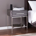 Strick Bolton Waterson Transitional Black Wood Nightstand
