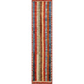 Stripe Moroccan Oriental Hallway Runner Rug Wool Hand Knotted 27 X 97