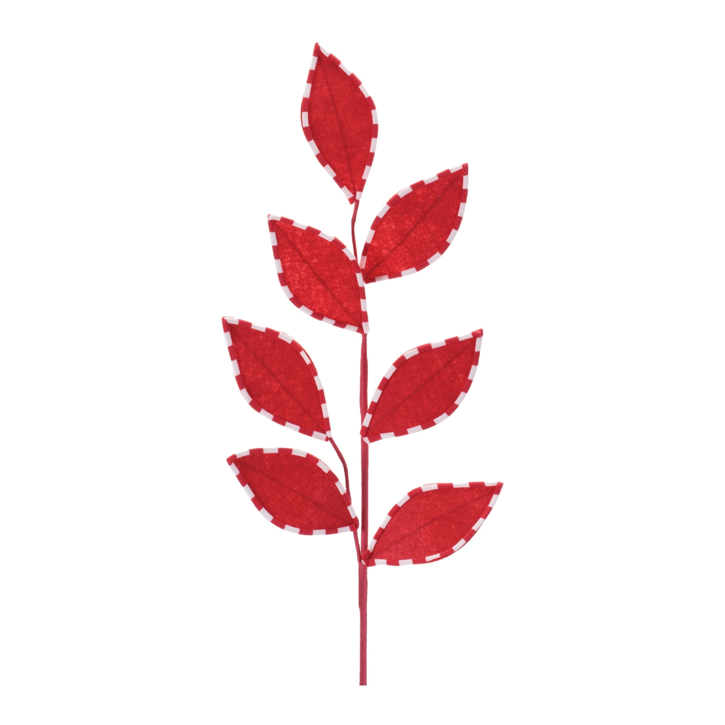 Stripe Stitched Leaf Spray Set Of 6